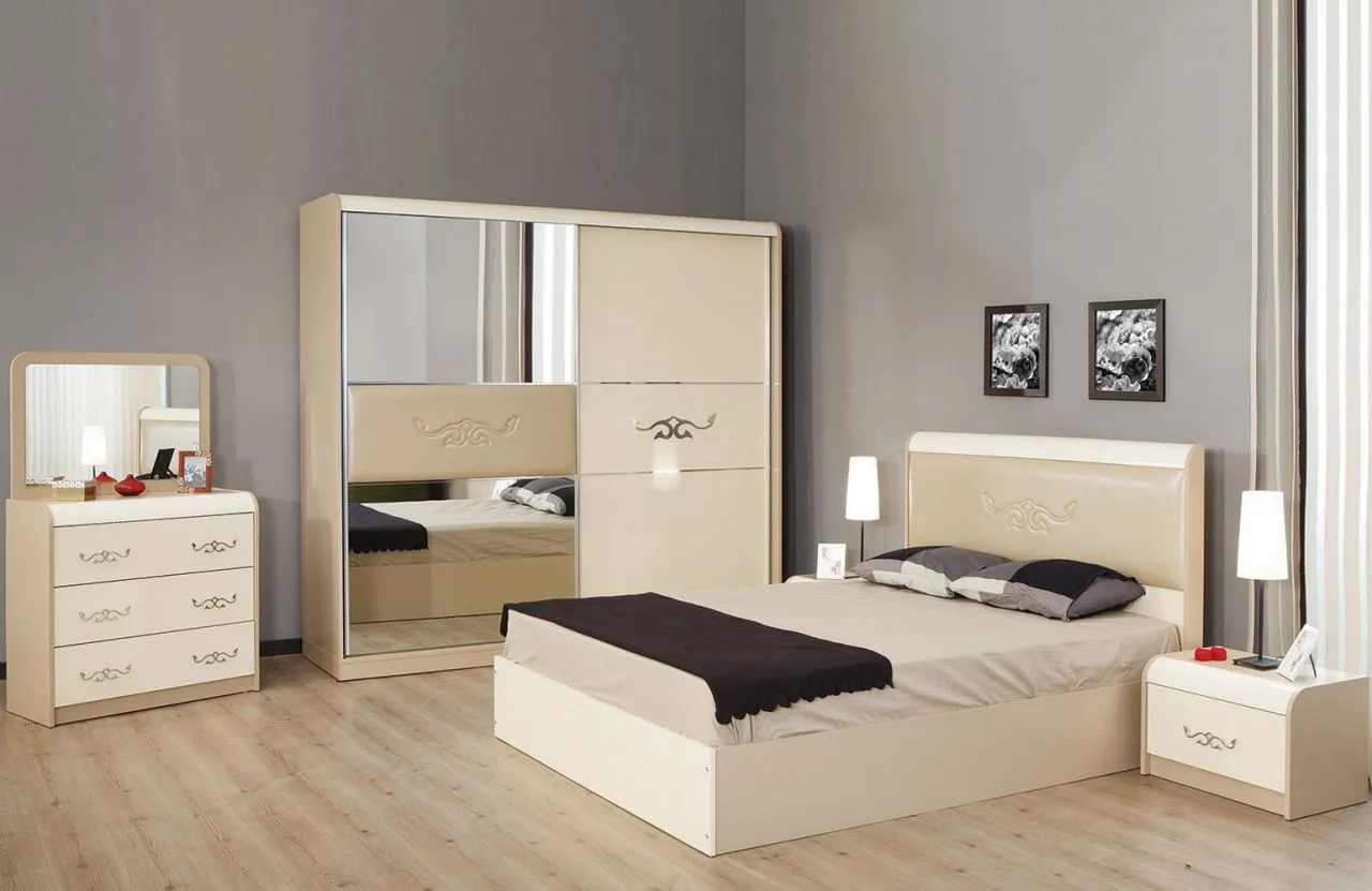 Diva Luxury Wooden Bedroom Set & Wardrobe — Furniture, Bedroom Suites, Sofa Sets & Carpets | AFRIMEKS Foreign Trade