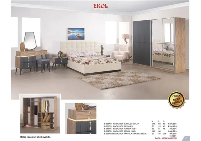 Ekol Ergonomic Storage Bed, Headboard & Armchair Series No: 007 — Furniture, Bedroom Suites, Sofa Sets & Carpets | AFRIMEKS Foreign Trade