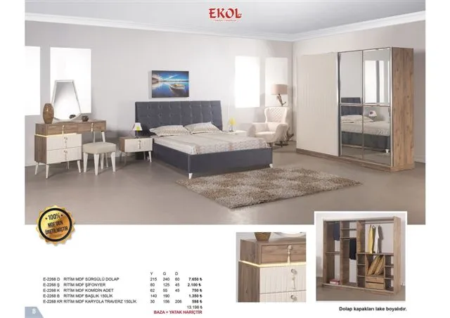 Ekol Ergonomic Storage Bed, Headboard & Armchair Series No: 008 — Furniture, Bedroom Suites, Sofa Sets & Carpets | AFRIMEKS Foreign Trade