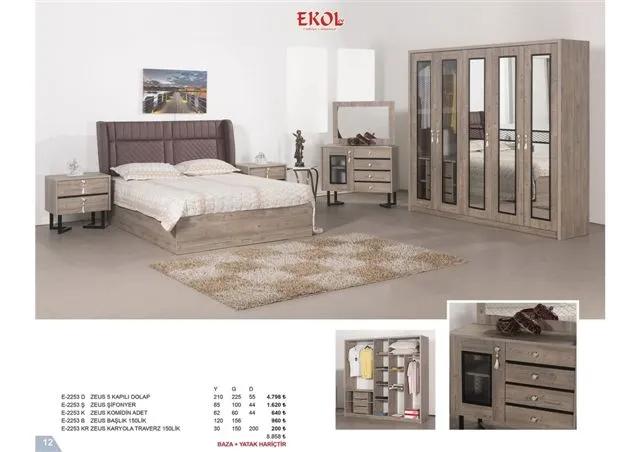 Ekol Ergonomic Storage Bed, Headboard & Armchair Series No: 012 — Furniture, Bedroom Suites, Sofa Sets & Carpets | AFRIMEKS Foreign Trade