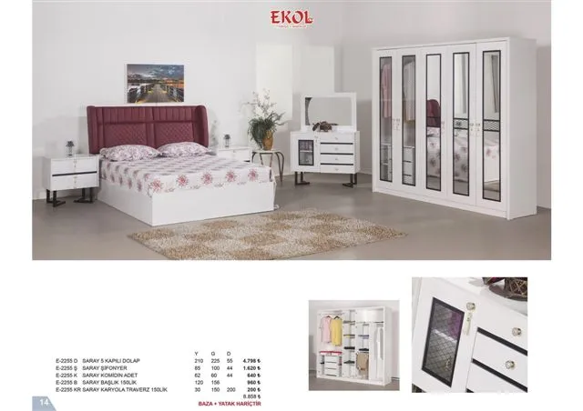 Ekol Ergonomic Storage Bed, Headboard & Armchair Series No: 014 — Furniture, Bedroom Suites, Sofa Sets & Carpets | AFRIMEKS Foreign Trade