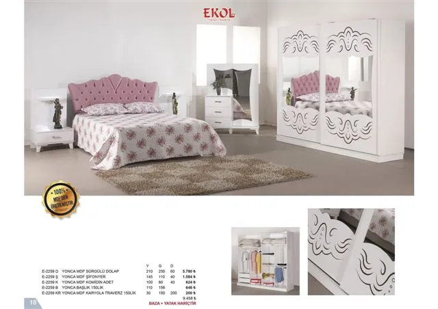 Ekol Ergonomic Storage Bed, Headboard & Armchair Series No: 018 — Furniture, Bedroom Suites, Sofa Sets & Carpets | AFRIMEKS Foreign Trade