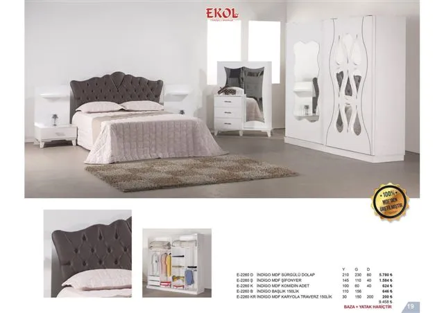 Ekol Ergonomic Storage Bed, Headboard & Armchair Series No: 019 — Furniture, Bedroom Suites, Sofa Sets & Carpets | AFRIMEKS Foreign Trade