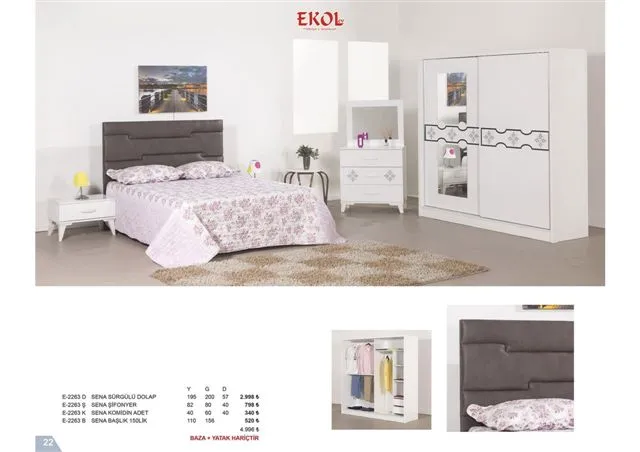 Ekol Ergonomic Storage Bed, Headboard & Armchair Series No: 022 — Furniture, Bedroom Suites, Sofa Sets & Carpets | AFRIMEKS Foreign Trade