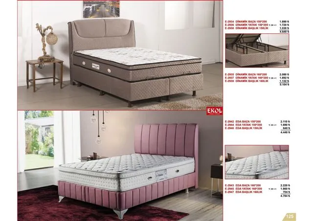 Ekol Ergonomic Storage Bed, Headboard & Armchair Series No: 125 — Furniture, Bedroom Suites, Sofa Sets & Carpets | AFRIMEKS Foreign Trade