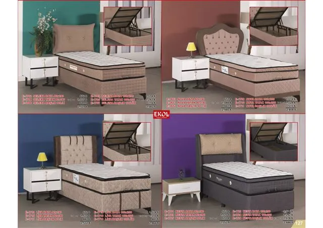 Ekol Ergonomic Storage Bed, Headboard & Armchair Series No: 127 — Furniture, Bedroom Suites, Sofa Sets & Carpets | AFRIMEKS Foreign Trade