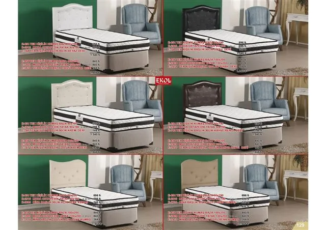 Ekol Ergonomic Storage Bed, Headboard & Armchair Series No: 129 — Furniture, Bedroom Suites, Sofa Sets & Carpets | AFRIMEKS Foreign Trade