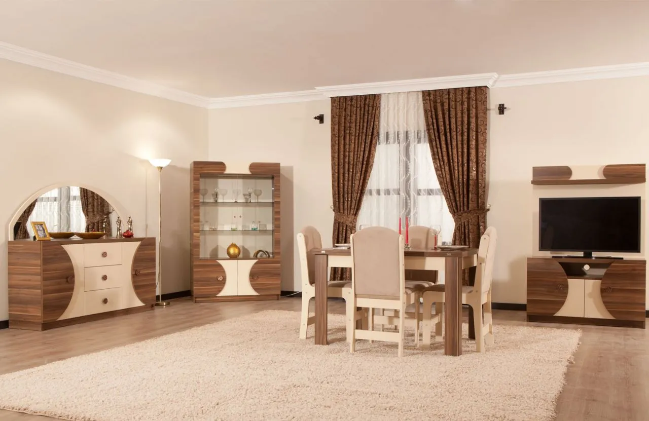 Elips Solid Wood Dining Room & Extendable Table Set — Furniture, Bedroom Suites, Sofa Sets & Carpets | AFRIMEKS Foreign Trade