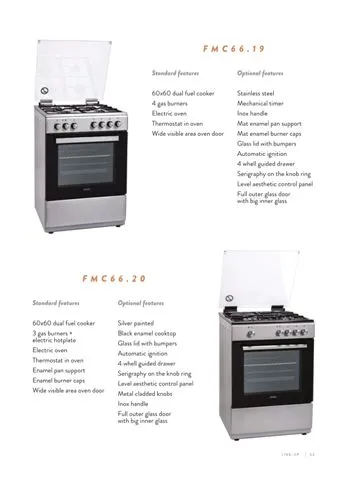 4-Burner Gas Freestanding Cooker & Grill (LPG/Natural Gas) Model 126 — Major Appliances, Refrigeration & Consumer Electronics | AFRIMEKS Foreign Trade