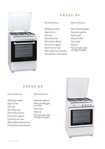 4-Burner Gas Freestanding Cooker & Grill (LPG/Natural Gas) Model 53 — Major Appliances, Refrigeration & Consumer Electronics | AFRIMEKS Foreign Trade