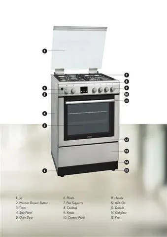 4-Burner Gas Freestanding Cooker & Grill (LPG/Natural Gas) Model 46 — Major Appliances, Refrigeration & Consumer Electronics | AFRIMEKS Foreign Trade