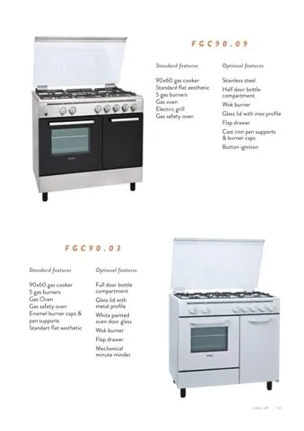 4-Burner Gas Freestanding Cooker & Grill (LPG/Natural Gas) Model 31 — Major Appliances, Refrigeration & Consumer Electronics | AFRIMEKS Foreign Trade