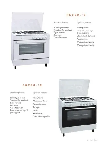 4-Burner Gas Freestanding Cooker & Grill (LPG/Natural Gas) Model 145 — Major Appliances, Refrigeration & Consumer Electronics | AFRIMEKS Foreign Trade