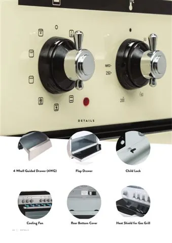 4-Burner Gas Freestanding Cooker & Grill (LPG/Natural Gas) Model 165 — Major Appliances, Refrigeration & Consumer Electronics | AFRIMEKS Foreign Trade