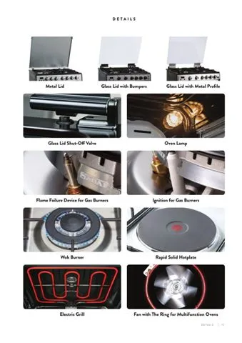4-Burner Gas Freestanding Cooker & Grill (LPG/Natural Gas) Model 109 — Major Appliances, Refrigeration & Consumer Electronics | AFRIMEKS Foreign Trade