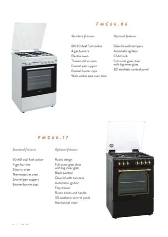 4-Burner Gas Freestanding Cooker & Grill (LPG/Natural Gas) Model 134 — Major Appliances, Refrigeration & Consumer Electronics | AFRIMEKS Foreign Trade