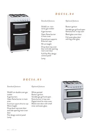 4-Burner Gas Freestanding Cooker & Grill (LPG/Natural Gas) Model 115 — Major Appliances, Refrigeration & Consumer Electronics | AFRIMEKS Foreign Trade