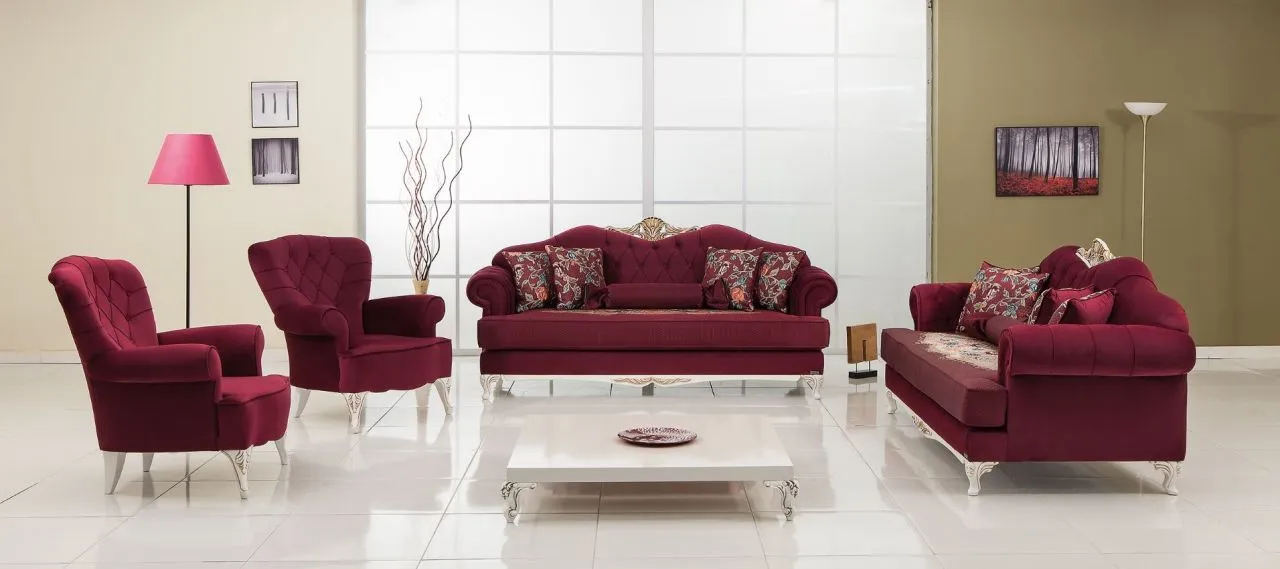 Golden Modern Chester Sofa Set (3+3+1+1) Model 1 — Inegol Export — Furniture, Bedroom Suites, Sofa Sets & Carpets | AFRIMEKS Foreign Trade