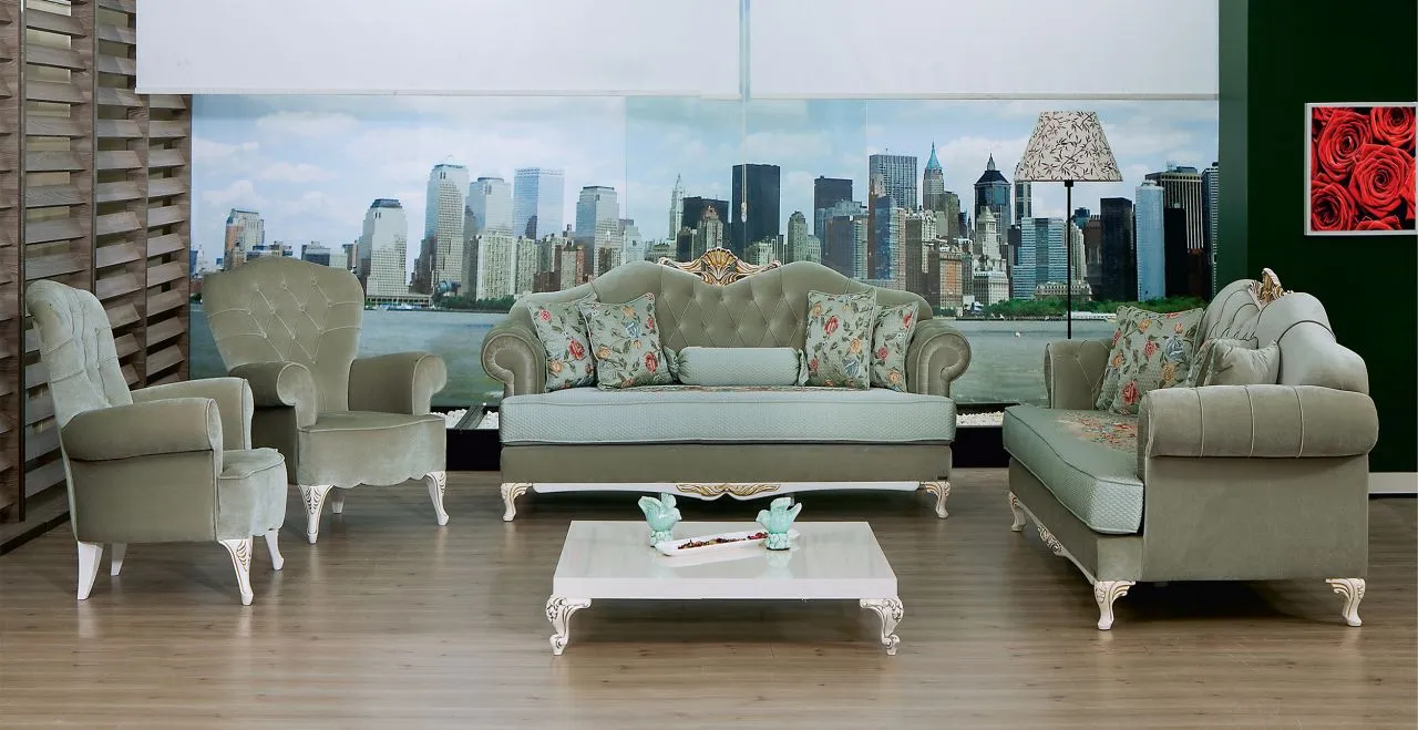 Golden Modern Chester Sofa Set (3+3+1+1) Model 4 — Inegol Export — Furniture, Bedroom Suites, Sofa Sets & Carpets | AFRIMEKS Foreign Trade