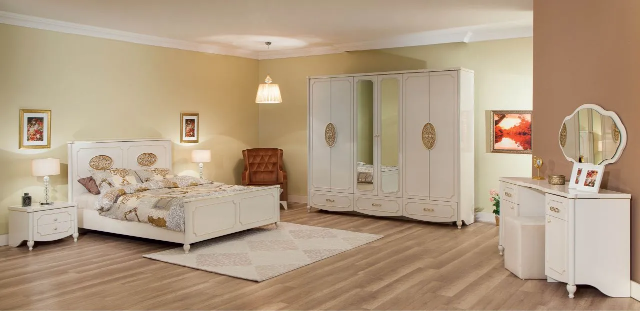 Haneden Luxury Wooden Bedroom Set & Wardrobe — Furniture, Bedroom Suites, Sofa Sets & Carpets | AFRIMEKS Foreign Trade