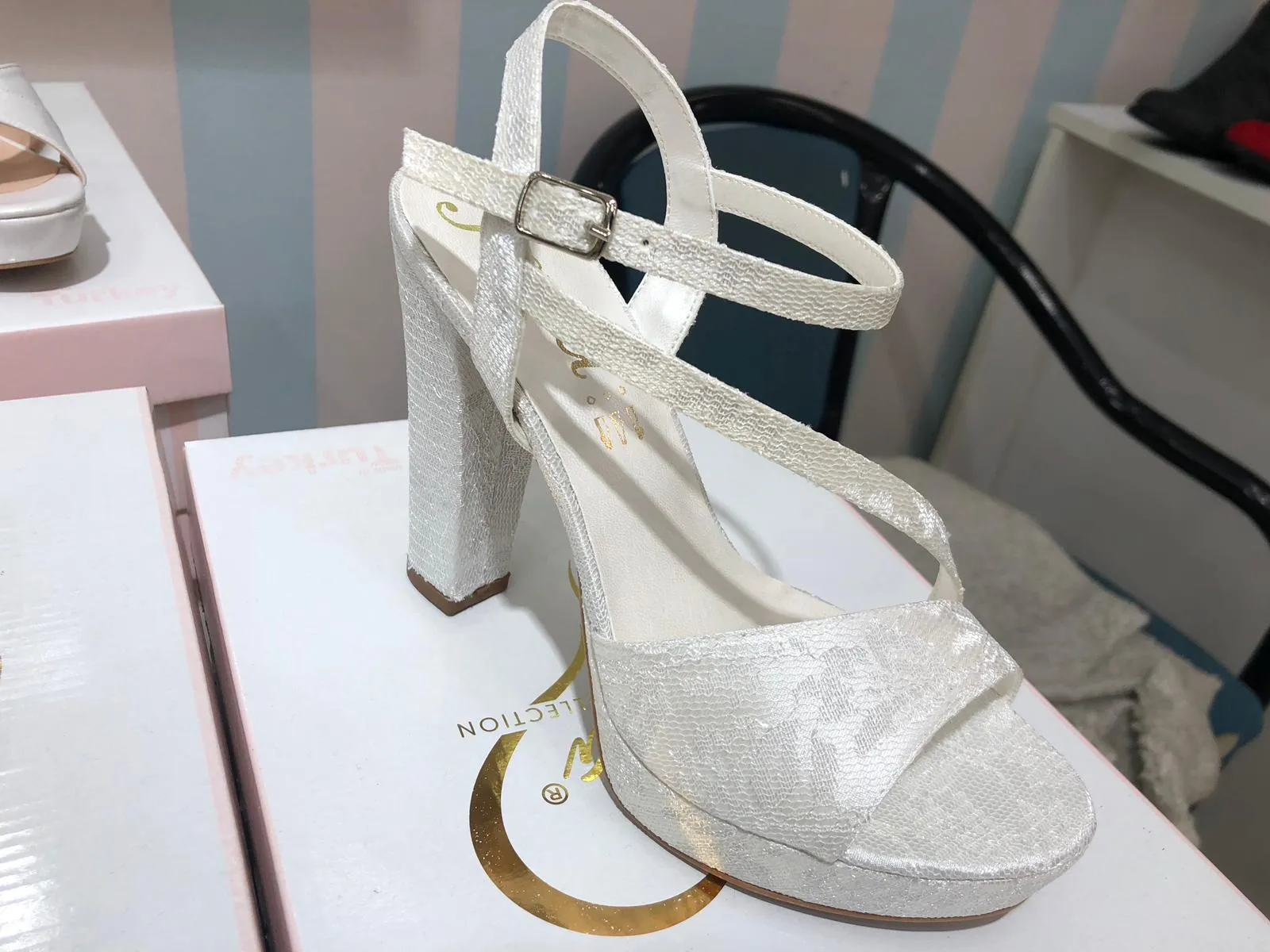 Luxury Stone Embellished Bridal & Evening Shoes Model 50 — Casual, Bridal & Formal Evening Footwear Collections | AFRIMEKS Foreign Trade