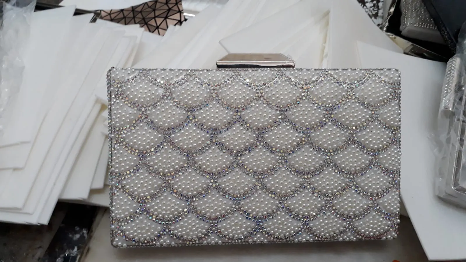 Luxury Rhinestone Evening Clutch & Gala Handbag Model 8 — Women's Handbags, Shoulder Bags & Evening Clutches | AFRIMEKS Foreign Trade