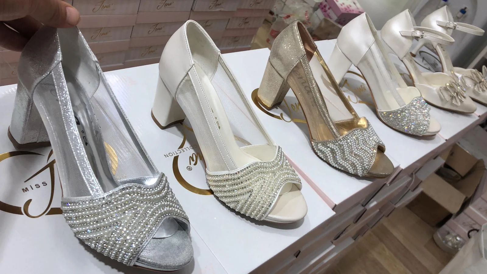 Luxury Stone Embellished Bridal & Evening Shoes Model 2 — Casual, Bridal & Formal Evening Footwear Collections | AFRIMEKS Foreign Trade