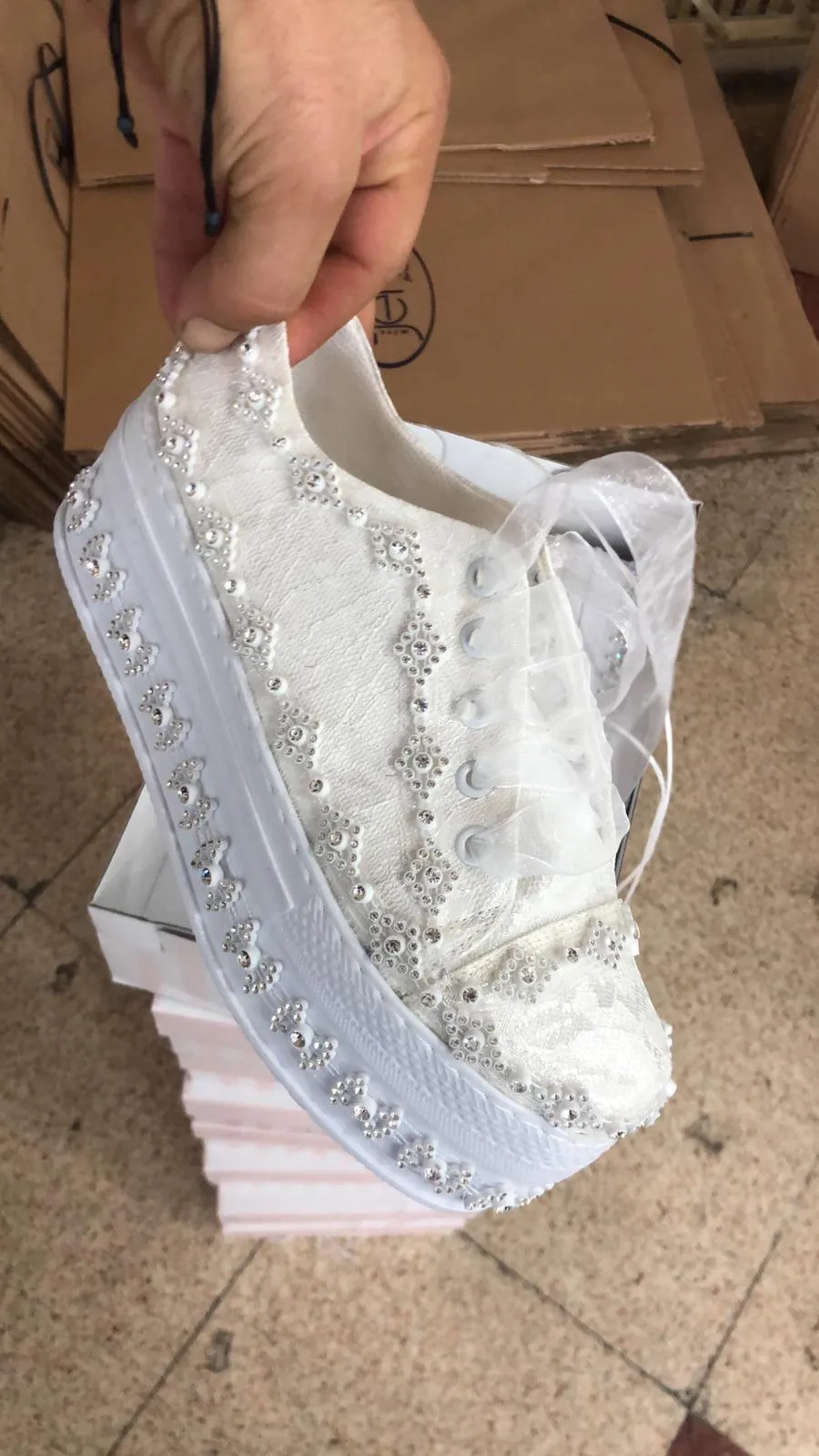 Luxury Stone Embellished Bridal & Evening Shoes Model 35 — Casual, Bridal & Formal Evening Footwear Collections | AFRIMEKS Foreign Trade