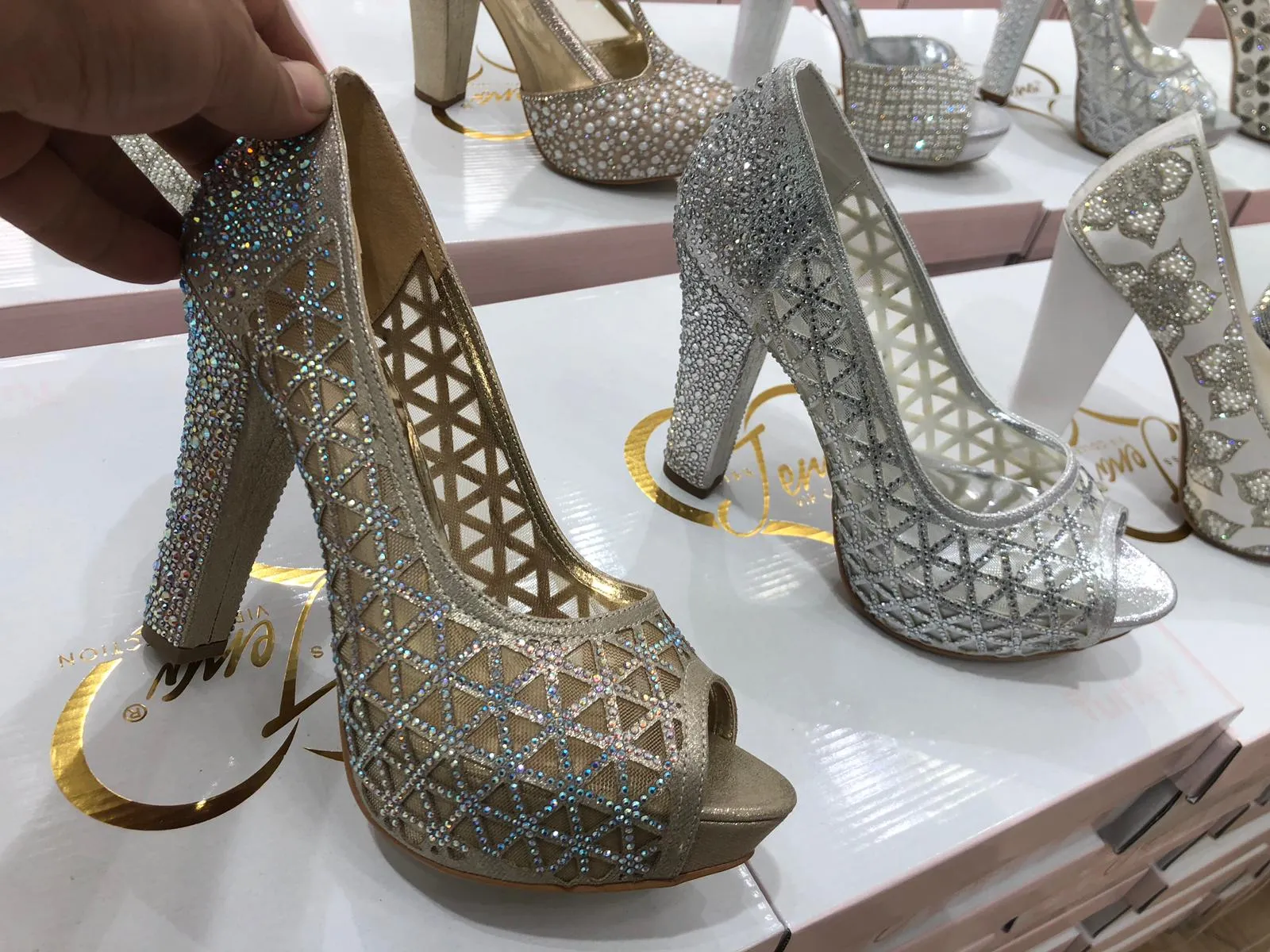 Luxury Stone Embellished Bridal & Evening Shoes Model 30 — Casual, Bridal & Formal Evening Footwear Collections | AFRIMEKS Foreign Trade