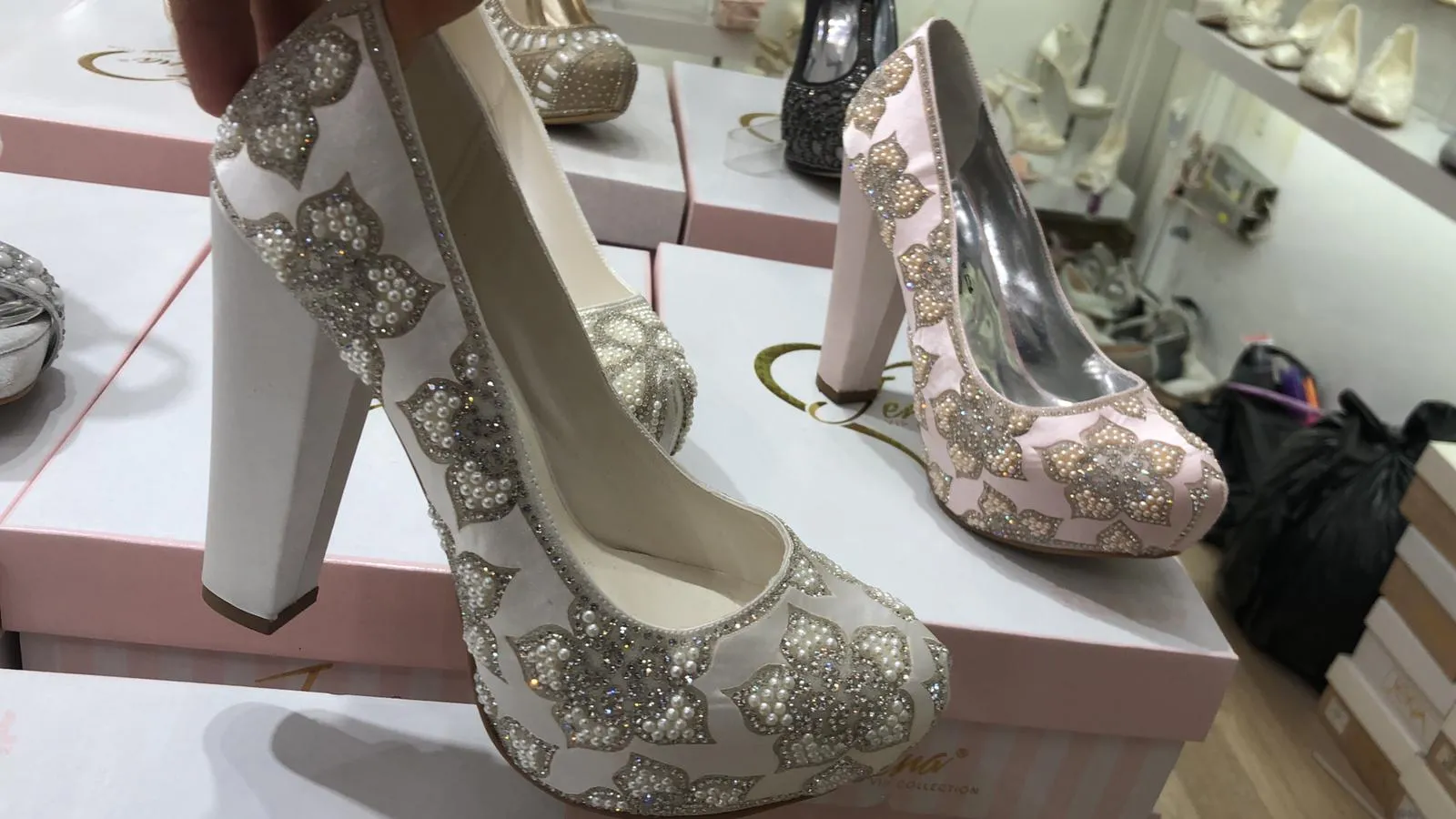 Luxury Stone Embellished Bridal & Evening Shoes Model 48 — Casual, Bridal & Formal Evening Footwear Collections | AFRIMEKS Foreign Trade