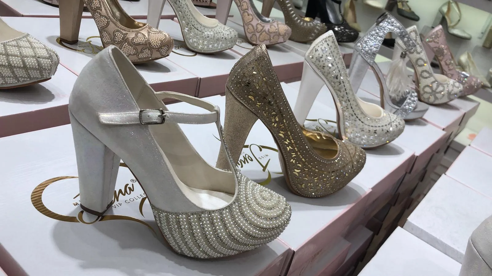 Luxury Stone Embellished Bridal & Evening Shoes Model 32 — Casual, Bridal & Formal Evening Footwear Collections | AFRIMEKS Foreign Trade