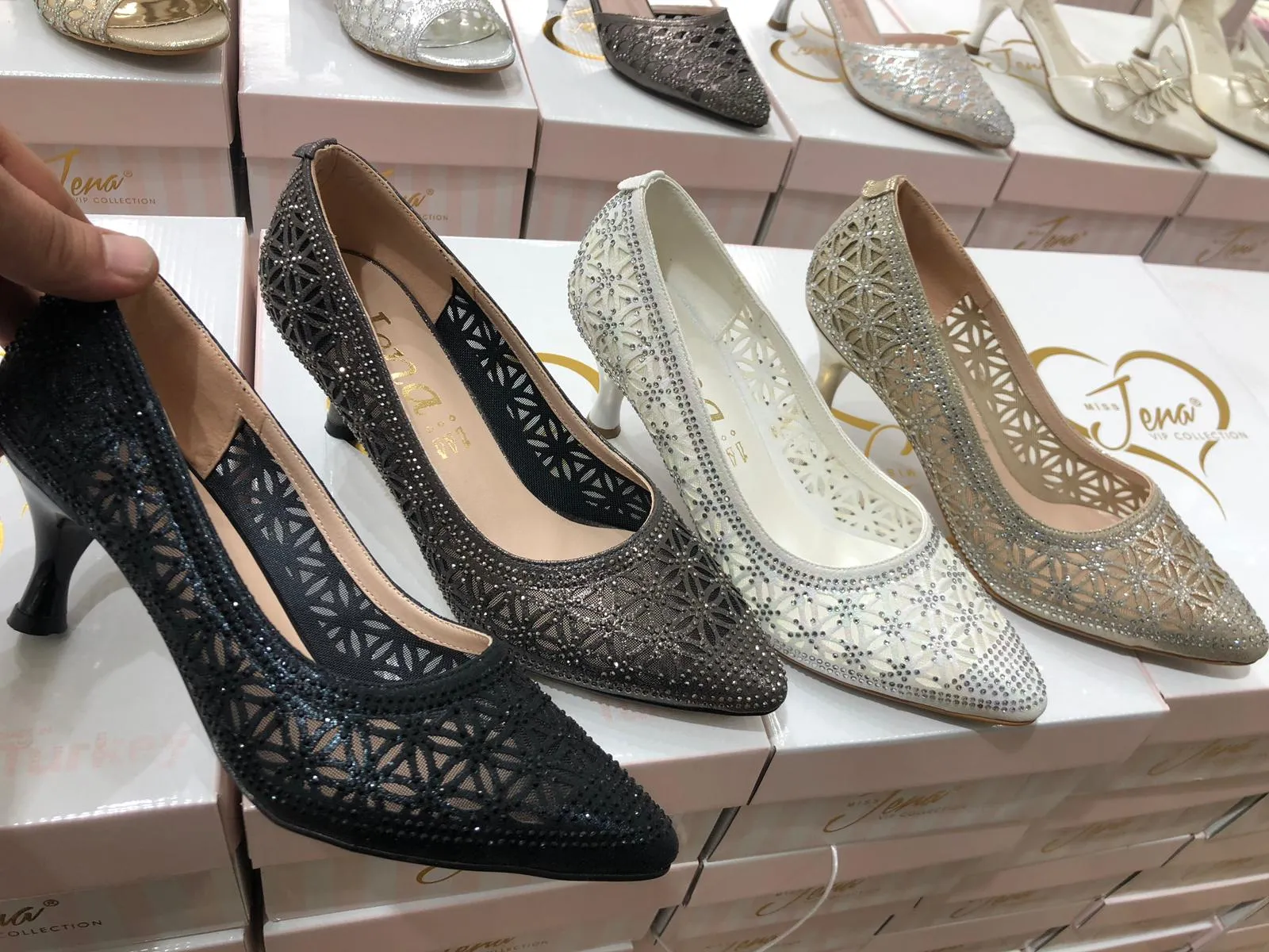 Luxury Stone Embellished Bridal & Evening Shoes Model 59 — Casual, Bridal & Formal Evening Footwear Collections | AFRIMEKS Foreign Trade