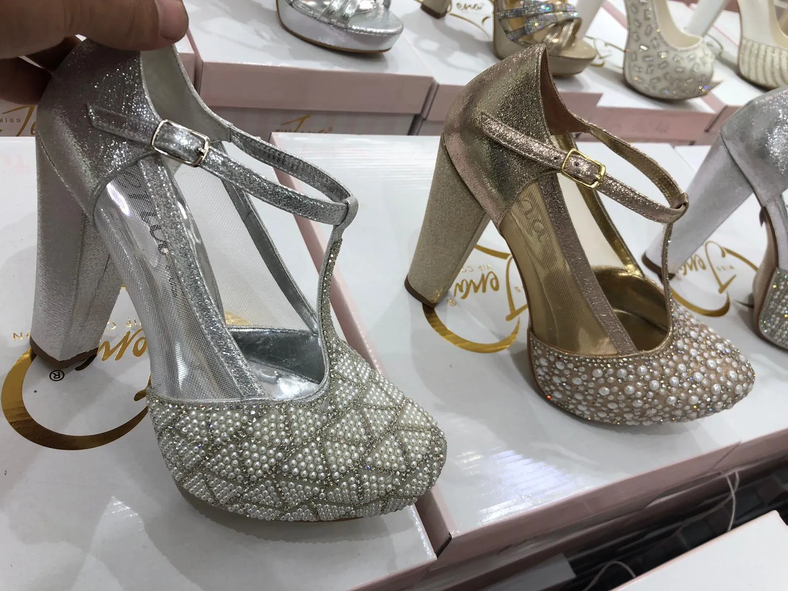 Luxury Stone Embellished Bridal & Evening Shoes Model 4 — Casual, Bridal & Formal Evening Footwear Collections | AFRIMEKS Foreign Trade