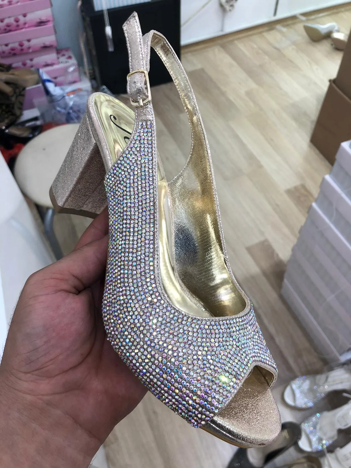 Luxury Stone Embellished Bridal & Evening Shoes Model 54 — Casual, Bridal & Formal Evening Footwear Collections | AFRIMEKS Foreign Trade