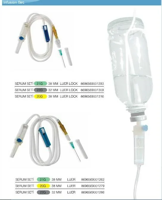 Sterile Disposable IV Infusion Set Model 9 — Hospital Equipment, Clinical Furniture & Medical Supplies | AFRIMEKS Foreign Trade