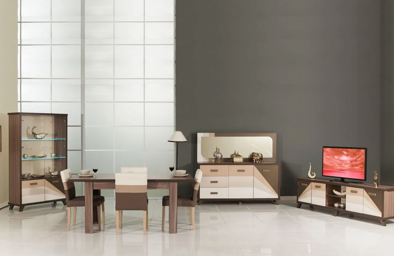 Istanbul Solid Wood Dining Room & Extendable Table Set — Furniture, Bedroom Suites, Sofa Sets & Carpets | AFRIMEKS Foreign Trade