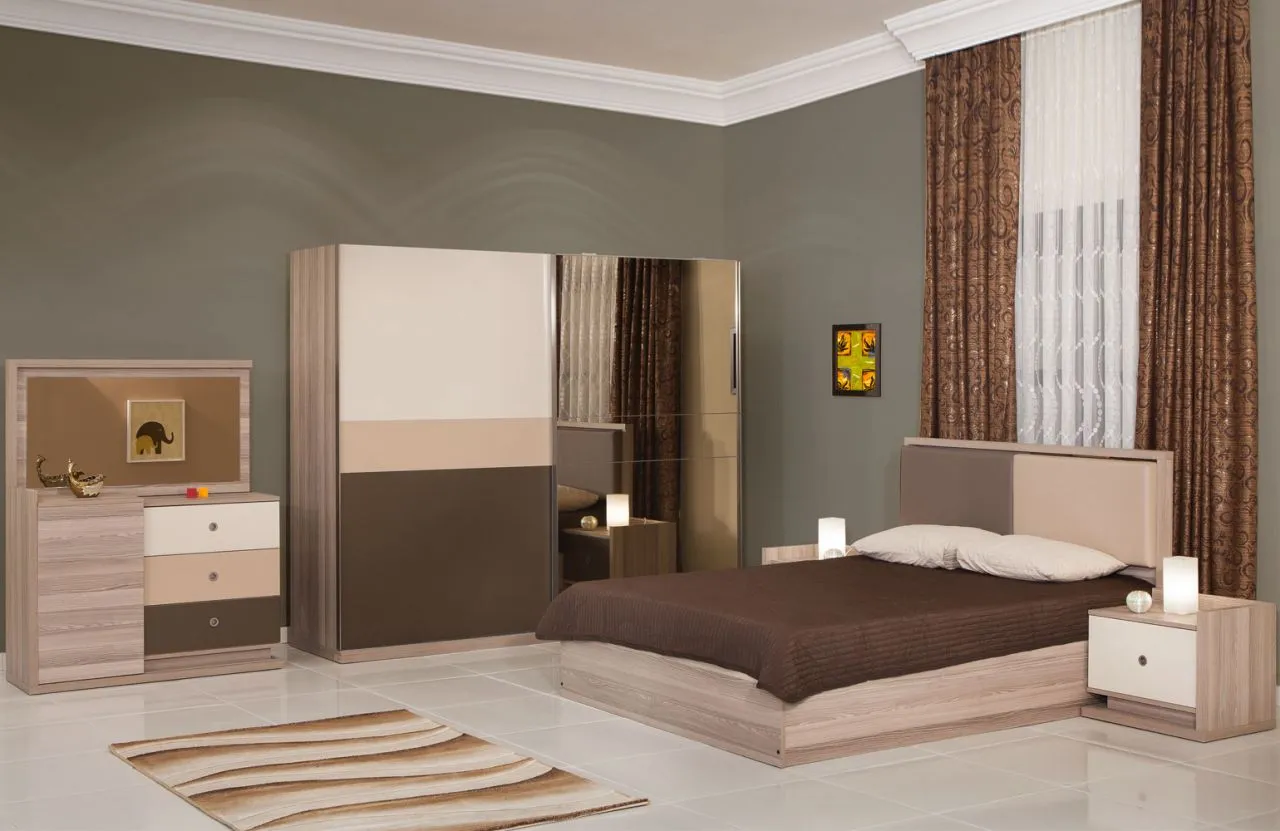 Luna Luxury Wooden Bedroom Set & Wardrobe — Furniture, Bedroom Suites, Sofa Sets & Carpets | AFRIMEKS Foreign Trade