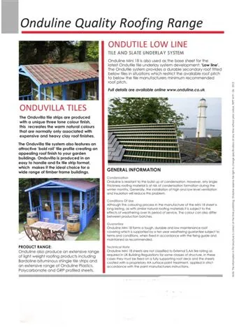 Onduline Waterproof Roofing Sheets & Accessories Model 26 — Construction Materials, Steel Security Doors & Building Profiles | AFRIMEKS Foreign Trade