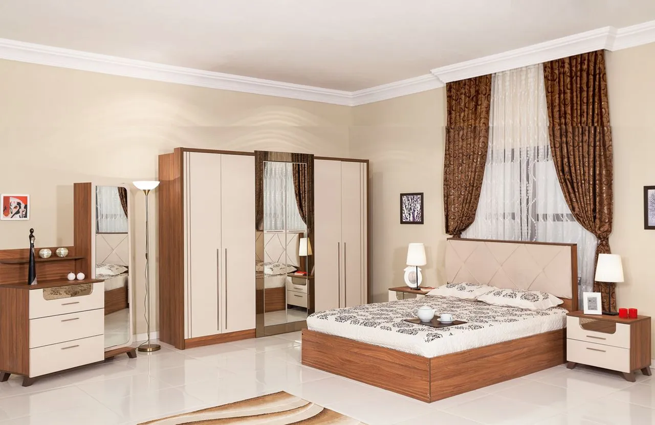 Montana Luxury Wooden Bedroom Set & Wardrobe — Furniture, Bedroom Suites, Sofa Sets & Carpets | AFRIMEKS Foreign Trade