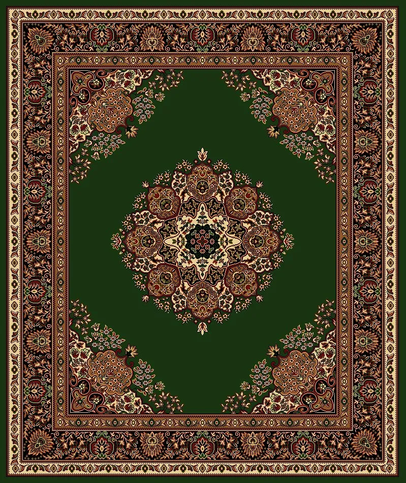 Gaziantep Woven Export Carpet No: 3020 (Green) — Furniture, Bedroom Suites, Sofa Sets & Carpets | AFRIMEKS Foreign Trade