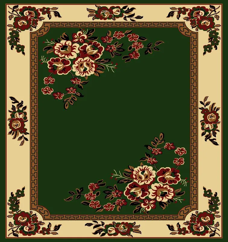 Gaziantep Woven Export Carpet No: 8224 (Green) — Furniture, Bedroom Suites, Sofa Sets & Carpets | AFRIMEKS Foreign Trade