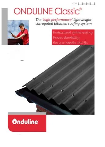 Onduline Waterproof Roofing Sheets & Accessories Model 56 — Construction Materials, Steel Security Doors & Building Profiles | AFRIMEKS Foreign Trade