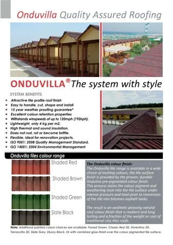Onduline Waterproof Roofing Sheets & Accessories Model 6 — Construction Materials, Steel Security Doors & Building Profiles | AFRIMEKS Foreign Trade