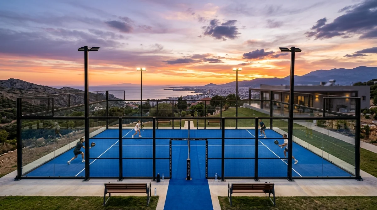 FIP Certified Panoramic Padel Court (10m x 20m) — Turnkey Padel Tennis Court Systems | AFRIMEKS Foreign Trade