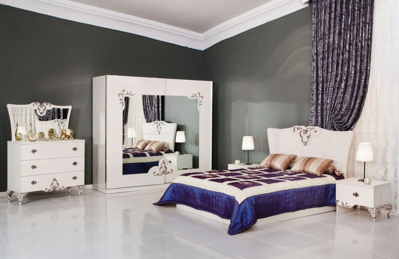 Perla Luxury Wooden Bedroom Set & Wardrobe — Furniture, Bedroom Suites, Sofa Sets & Carpets | AFRIMEKS Foreign Trade
