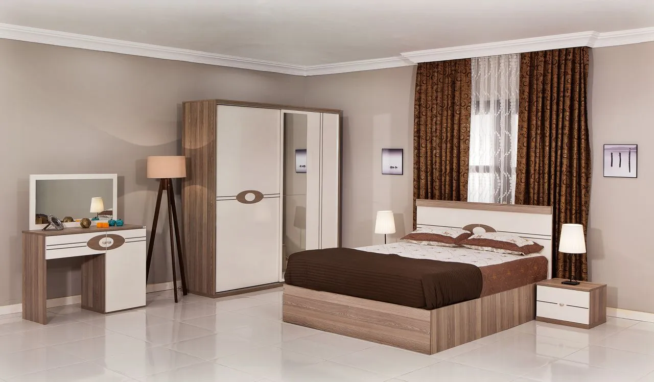 Platin Luxury Wooden Bedroom Set & Wardrobe Model 2 — Furniture, Bedroom Suites, Sofa Sets & Carpets | AFRIMEKS Foreign Trade