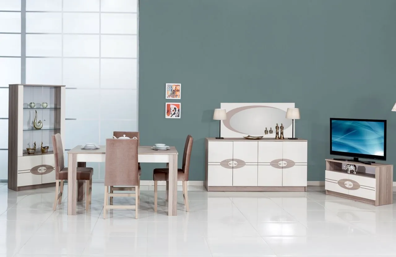 Platin Solid Wood Dining Room & Extendable Table Set — Furniture, Bedroom Suites, Sofa Sets & Carpets | AFRIMEKS Foreign Trade