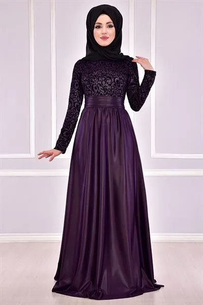 Princess Evening Gown Plum — Export Series 59 — Women's Fashion, Evening Gowns, Modest Wear & Hajj Clothing | AFRIMEKS Foreign Trade