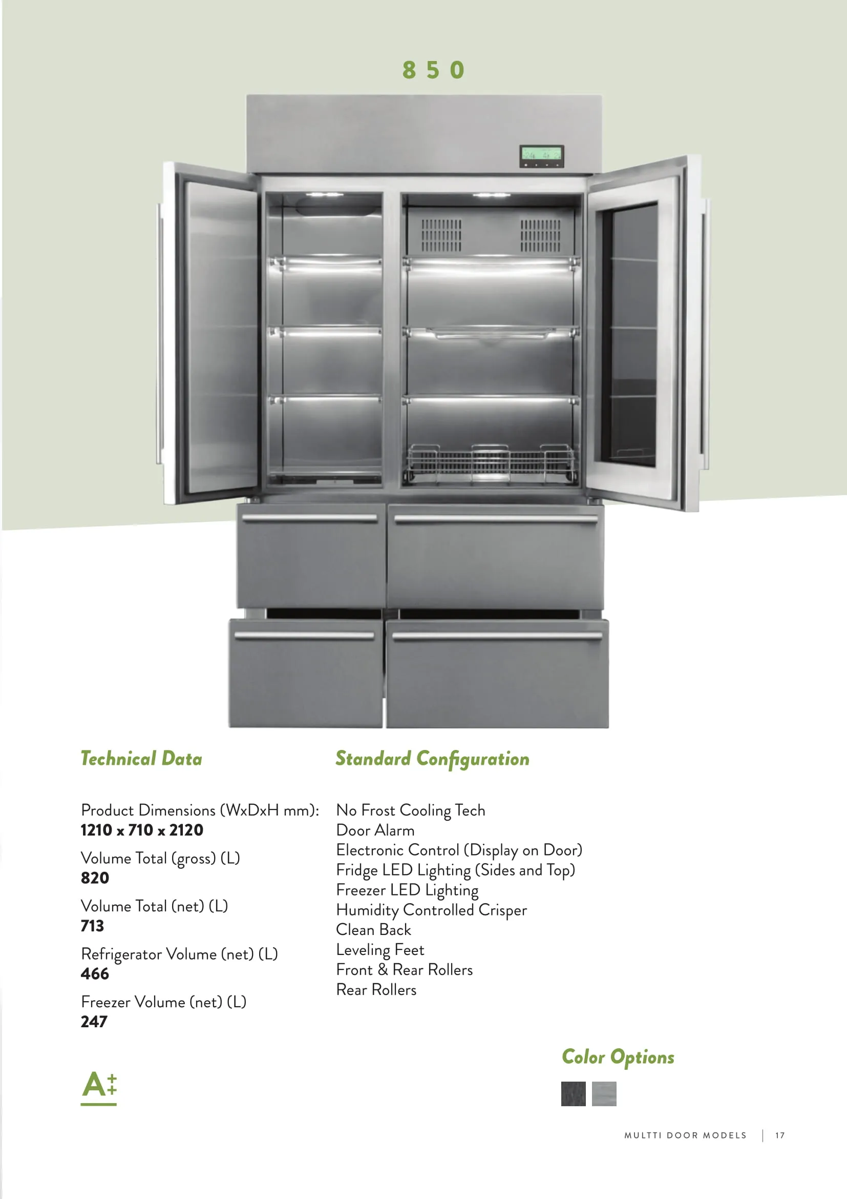 No-Frost Double Door Export Refrigerator (Tropical Climate) Model 81 — Major Appliances, Refrigeration & Consumer Electronics | AFRIMEKS Foreign Trade