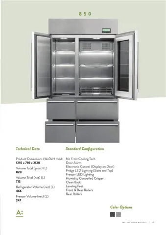 No-Frost Double Door Export Refrigerator (Tropical Climate) Model 27 — Major Appliances, Refrigeration & Consumer Electronics | AFRIMEKS Foreign Trade
